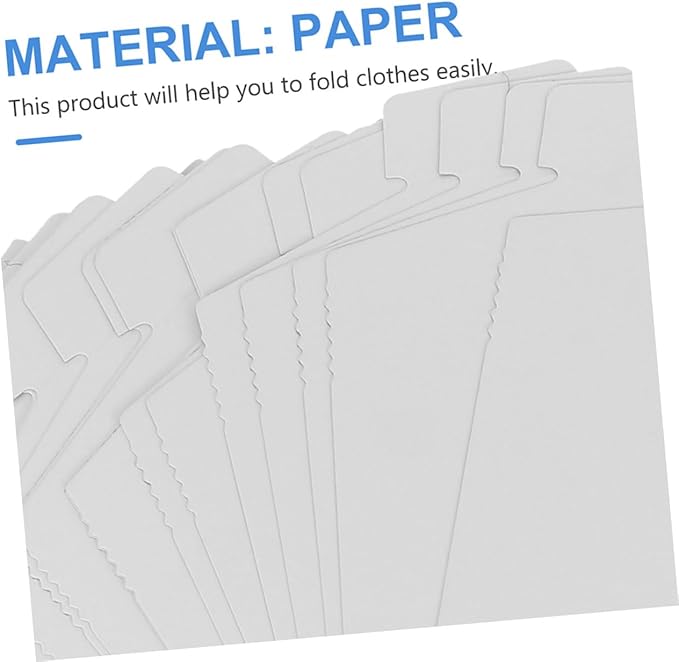 50pcs Cardboard Shirt Insert Board T-Shirt Paper Liner Folding Paperboard Laundry Organizer