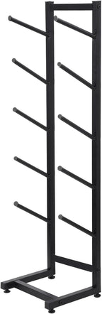 Skateboard Rack, Metal Heavy Duty 5-Tiers Skate Board Organizer, Fitness Equipment Display Rack, Free Standing Snowboard Holder for Home Gym