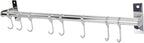 304 Stainless Steel Wall-mounted Kitchen Hook Rack Multi-function Utensil Hanger No Drill Design Easy Installation for Kitchen Organization