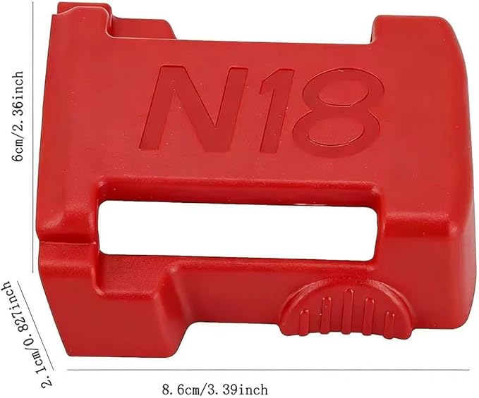 Battery Holder and Tool Holder for Milwaukee M18 18V, 10 Pack Wall Mount Organizer Storage Shelf with Screws