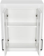 ARIEL Bathroom Wall Cabinet 26" H x 21" W x 8" D - Closed Door - White