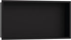 hansgrohe XtraStoris Original Recessed Wall Niche with Integrated Frame 12"x 24"x 4" in Matte Black, 56064670