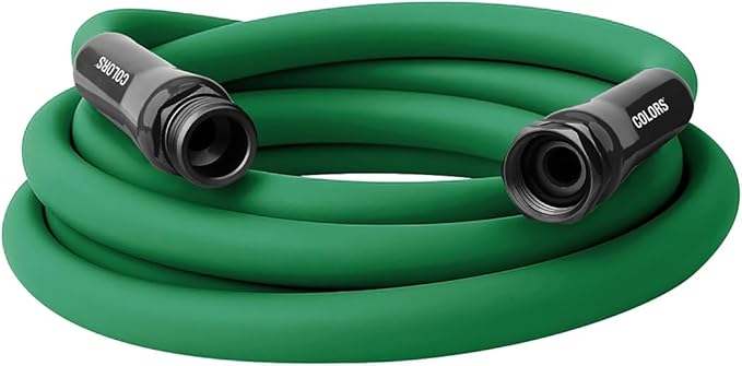 Flexzilla Colors Lead-In Garden Hose 5/8in. x 10ft., Lightweight All-Weather Water Hose, Durable and Flexible, Leak-Free Connections, Forest Green