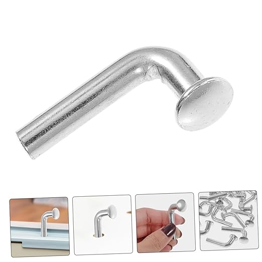 50pcs Heavy Duty Pallet Rack Safety Clips 8mm J Clips for Warehouse Storage Zinc-Plated for Pallet Racking Accessories