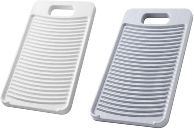 2Pcs Thicken Washboard Scrubbing Board for Household Laundry Durable Washing Board for Hand Washing Clothes and Fabrics Essential Washboards for Laundry Care