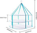 Fashion & Lifestyle Large Size Sweater Hanging Dryer, 3 Tier Folding Drying Rack, Lay Flat to Dry Mesh Clothes Hanger for Delicates and Swimsuit