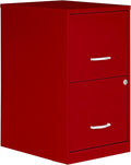 2 Drawer Locking Filing Cabinet | Pre-Assembled Steel Construction | Space-Saving Design is Perfect for Home and Small Office | Letter-Size | Assembled in North America