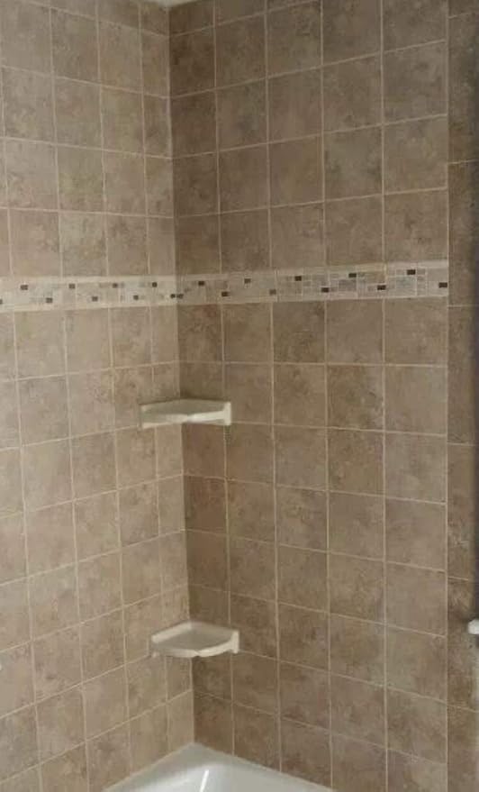 Daltile Restore 8-1/2 in. x 8-1/2 in. x 2-5/8 in. Ceramic Wall Mounted Corner Shelf in Bright White