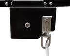 Overhead Garage Storage Rack Metal Garage Ceiling Storage Rack Ceiling Shelf Overhead Organization 300lbs Load Bearing Capacity Max Adjustable Height: 79in (48 * 48in L*W, Satin Black)