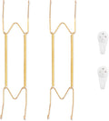 Bilillo 2 Pack Plate Hangers for The Wall, Suitable for 12-16 inch Decorative Plate, Stainless Steel Invisible Heavy Duty Wire Plate Holder with Wall Hooks, Plate Hangers for Displaying Plates
