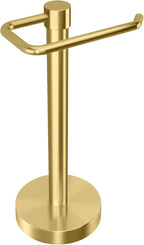 YUMORE Hand Towel Holder Stand Countertop Towel Rack Free Standing Towel Bar Hanger for Bathroom Kitchen (Gold)
