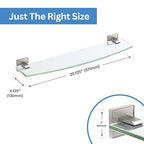 Gatco 5626 Mode Glass Shelf, Satin Nickel