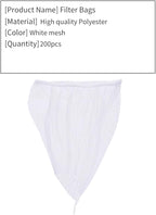 Sink Strainer Bag，200 PCS Disposable Kitchen Sink Trash Mesh Bag, Large Size Rv Wash Basin Garbage Bags of Sink Basket Strainer