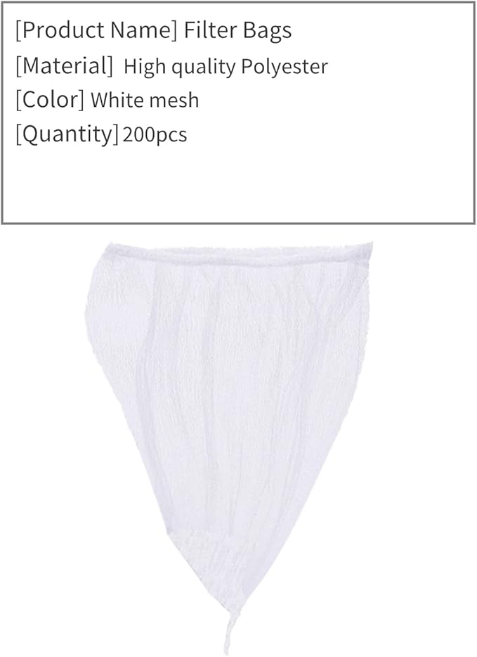 Sink Strainer Bag，200 PCS Disposable Kitchen Sink Trash Mesh Bag, Large Size Rv Wash Basin Garbage Bags of Sink Basket Strainer