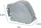 Retractable Clothesline Heavy Duty Retracting Clothes Line Outdoor and Indoor with Durable ABS Shell and 2x49 Feet Extruded PVC Line,with Lock to Prevent Sagging