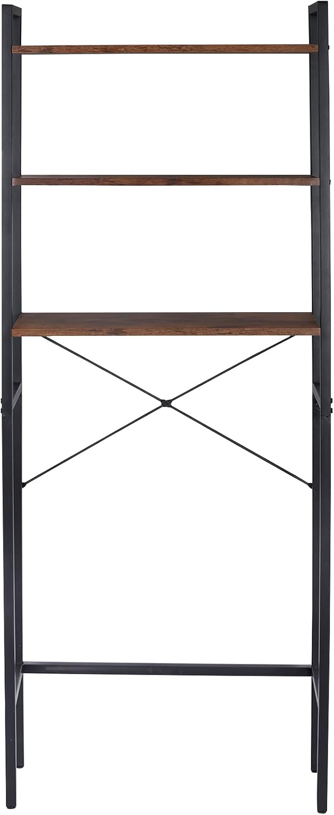 SUPER DEAL Over The Toilet Storage Shelf, 3-Tier Bathroom Organizer Space Saver Rack Wood Shelf, Rustic Brown