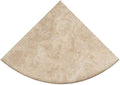 Premium Quality Light Travertine Corner Shelf Filled and Honed 9'' (2)