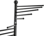 Floor Standing Scarves Organizer Scarf Stand Floor Standing Scarf Rack Scarf Hanger Floor Scarves Display Stand Freestanding 31.5Inch (black)