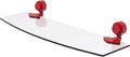 Allied Brass Venus Collection Glass Shelf with Smooth Accents