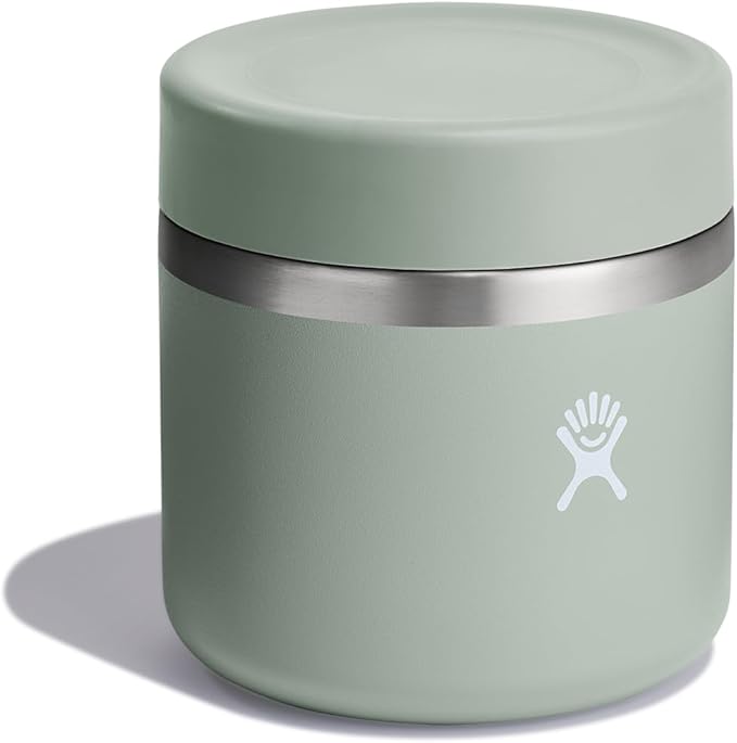 Hydro Flask Food Jar – Insulated Stainless Steel, Snack Travel Container for Hot Food, Lunch, & Soup 20 Oz Agave Green