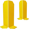 Pallet Rack Post Protectors 16" Height Steel Rack Guard, Safety Yellow Racking Guard for Pallet Edge Protection (2 Packs)