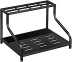 pistro Freestanding Ski Storage Rack for Garage, Heavy Duty Carbon Steel Floor Stand Holds 4 Pairs of Skis, Poles, Boots & Helmets