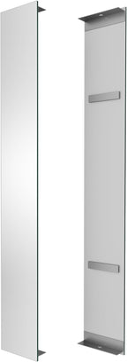 Side Mirrored Kits, 4'' W x 30'' H Decorative Side Mirrors Set of 2 for 30-Inch-Height Acrylic Smart Lighted Mirror Cabinet Surface-Mounting-Use Only (for Model-Aura)