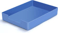 Letter-Size Tray Desk Letter Tray Paper Tray, Sturdy Heavy-Duty Plastic Printer Paper Tray, Single-Tier Stackable File Storage Organizer for Office Home (Blue)