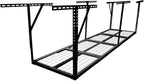 2x8FT Overhead Garage Storage Rack, 450lbs Heavy Duty Ceiling Shelves, Adjustable Height 22-40 inch, Metal Garage Storage Organization System for Seasonal Items, Black