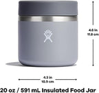 Hydro Flask Food Jar – Insulated Stainless Steel, Snack Travel Container for Hot Food, Lunch, & Soup 20 Oz Cascade Blue