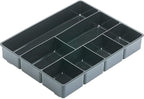 Rubbermaid 11906Ros Extra Deep Desk Drawer Director Tray, Plastic, Black