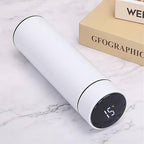 Smart Water Bottle Stainless Steel Vacuum Flask,Travel Mug with Smart LCD Touch Screen, Keep Hot Or Cold, Car Portable Travel Tea Coffee Vacuum Thermo Cup,Insulated Water Bottle
