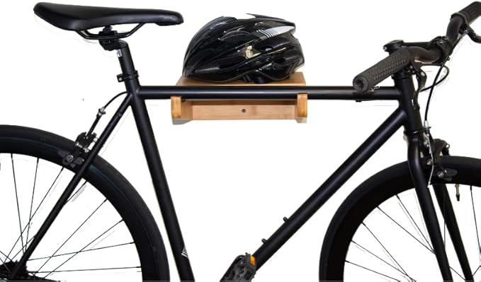 Bike Wall Mount - COR Indoor Bicycle Rack | Bamboo Bike Rack Storage with Removeable Shelf