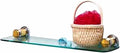 Floating Glass Shelf Kit 19" Solid Brass Brackets | Renovator's Supply