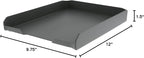 Bostitch Office Konnect™ Letter Tray, Fits 9.75" x 12" Sized Documents, Gray