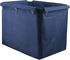 Replacement Liner Bag For Laundry Cart - Removable Liner Bags For Rolling Laundry Basket, Trolley Cloth Bag, For Hotel Room 83 X 53 X 63 Cm(Blue)