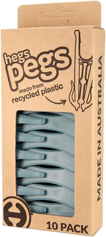 The Smartest Heavy Duty Clothespins with Hooks (30 Pack Recycled Grey) - Hang 3 Garments at Once with Our Tough, Dual Hooks Clothes Pins with Anti-Rust Spring - Durable, Colorful Clothespins