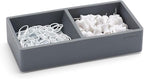 Poppin This & That Tray - Modular Desk Trays for Office Organization, Color-Coordinated Office Supplies for Desk (Dark Gray, This & That Tray)
