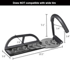 Dirza Bike Rack Garage Wall Mount Bike Hanger Bike Hooks Bike Storage Bicycle Vertical System for Garage Indoor Shed - Easily Hang/Detach - Holds up to 65 lb with Screws Black