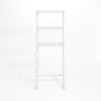 Furinno Turn-N-Tube Over The Toilet Storage, 3-Shelf Over The Toilet Organizer, Freestanding Space Saver Bathroom Shelf, for Bathroom Organizers and Storage, Plain White