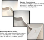 The Original Poop Toilet Paper Holder - Functional and Fun! Bathroom Wall Decor & Toilet Paper Shelf Storage Rack - Curvy P