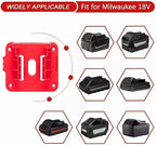 5/5 Combo m18 Battery Holder&Tool Holder for Milwaukee Power 18v Drill Rack Wall Mount Cordless Tool Hanger Organizer Storage Shelf with Screws