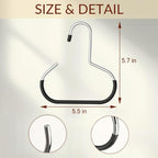 Durable Steel Hangers: Maximize Closet Space with Versatile Storage, Non-Slip Stainless Steel Clothes Rack Organizer for Hats, Ties, Scarves, Clothes (4, White)