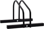 WALMANN Bike Floor Stand, Steel Bike Parking Rack for 1 Bike, 22-28" Wheels, Max. Tire Width 2.1", Black