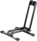 VEVOR Bike Rack, Fits 20 to 27 Inch Mountain & Road Bikes, Alloy Steel Rust-Resistant Bike Floor Stand Rack, Foldable Bicycle Stand for Entryway, Garage, Home Bikes Parking & Storage, 1 Pack, Black