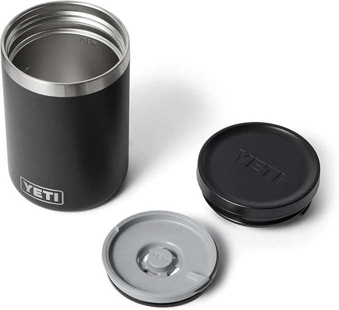YETI Rambler 16 oz Food Jar, Vacuum Insulated, Stainless Steel, With Airtight Lid, Black