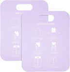 2pcs Shirt Folding Board Clothes Folder Pp Laundry Folding Tool for Home Use Purple