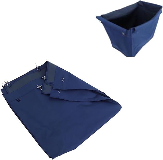 Commercial Laundry Cart Replacement Liner Bag Laundry Basket Replacement Liner Oxford Cloth Bag Waterproof Storage Bag Removable Liner Bag for Laundry, Hotel, Cleaning Car(Blue)