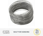 OOK 50138 28 Gauge Steel Galvanized Wire, Picture Hanging Wire, 100ft