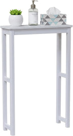 Dorset Over-the-Toilet Storage Shelf – 27" W x 37" H Space Saver Rack with Single Open Shelf for Towels & Toiletries – Minimalist Modern Design & Easy Assembly Bathroom Organizer by Alaterre Furniture